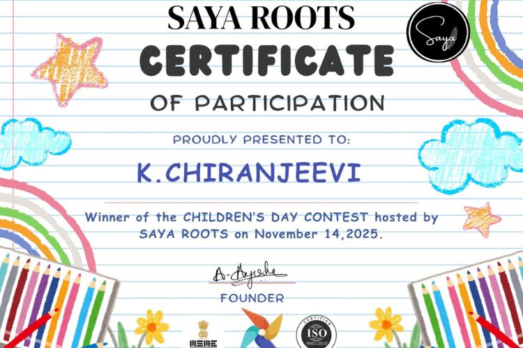 Speech by students during Children's Day event